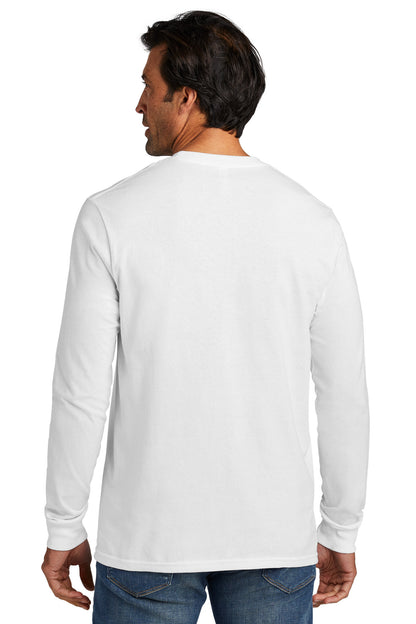Custom Embroidered Volunteer Knitwear All-American Long Sleeve Tee VL100LS,White