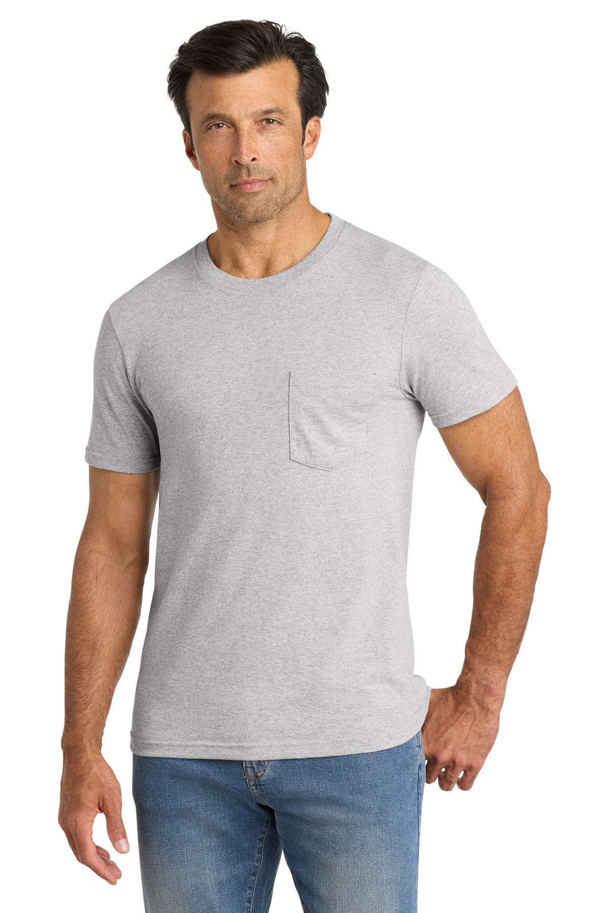 Custom Embroidered Volunteer Knitwear T-Shirts  in Athletic Heather