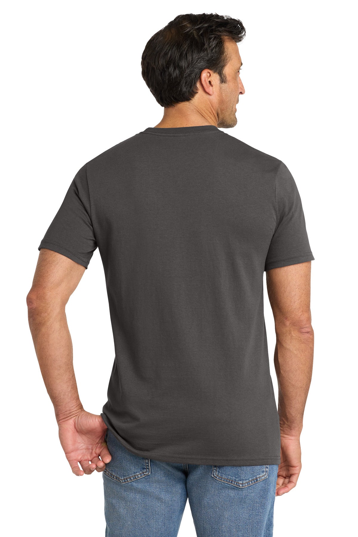 Custom Embroidered Volunteer Knitwear T-Shirts  in Grey Steel