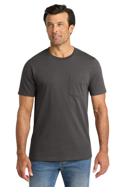 Custom Embroidered Volunteer Knitwear T-Shirts  in Grey Steel