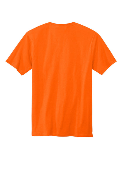 Custom Embroidered Volunteer Knitwear T-Shirts  in Safety Orange