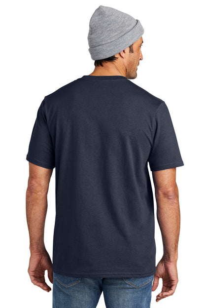 Custom Embroidered Volunteer Knitwear All-American Pocket Tee VL100P,Strong Navy