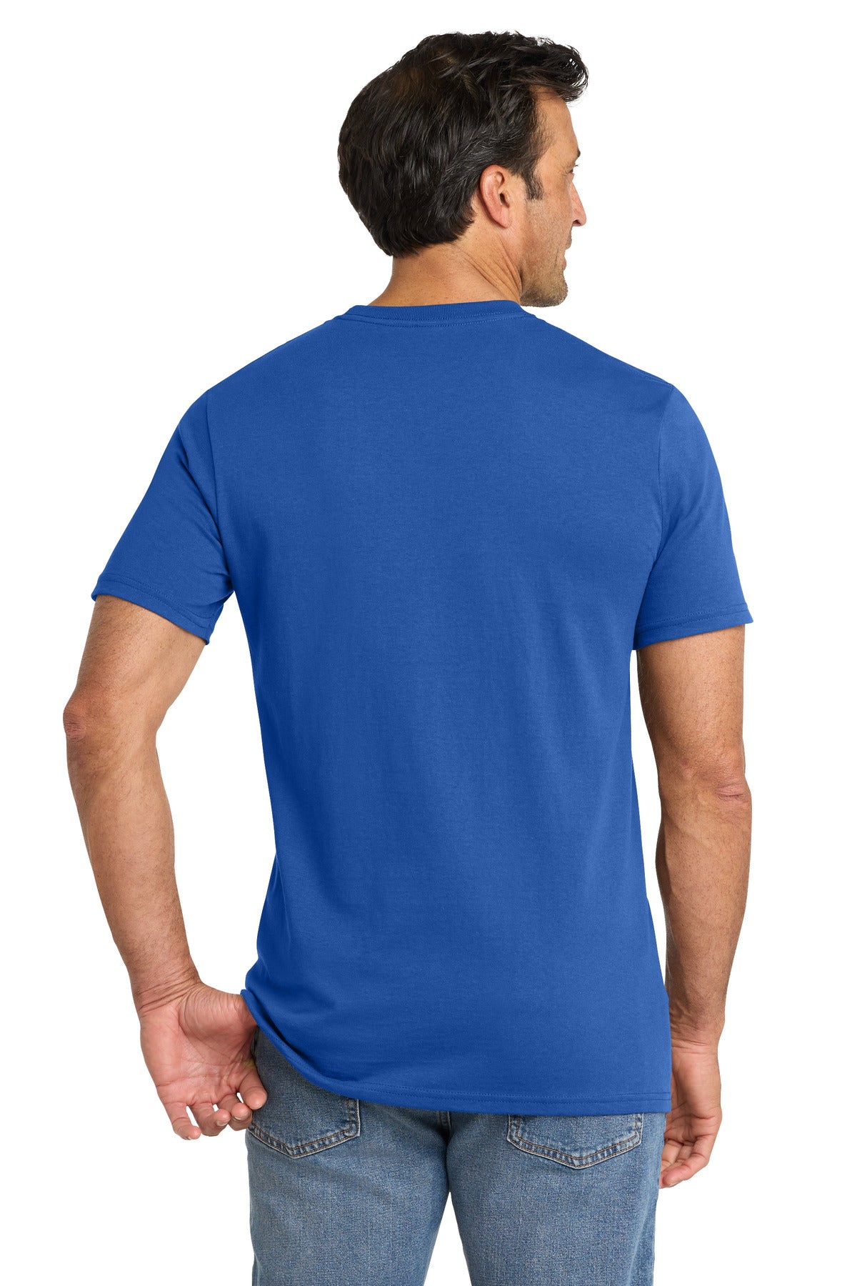 Custom Embroidered Volunteer Knitwear T-Shirts  in True Royal