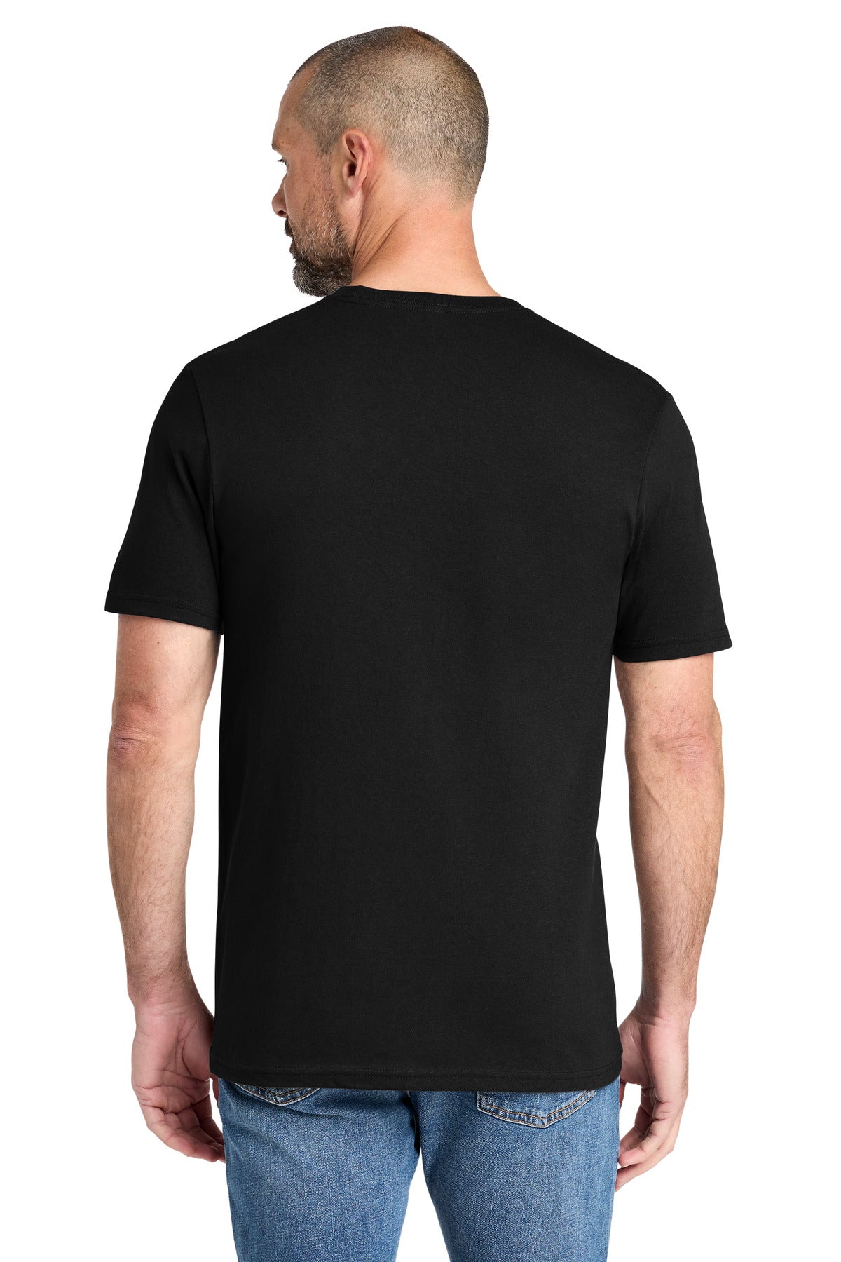 Custom Embroidered Volunteer Knitwear T-Shirts  in Deep Black