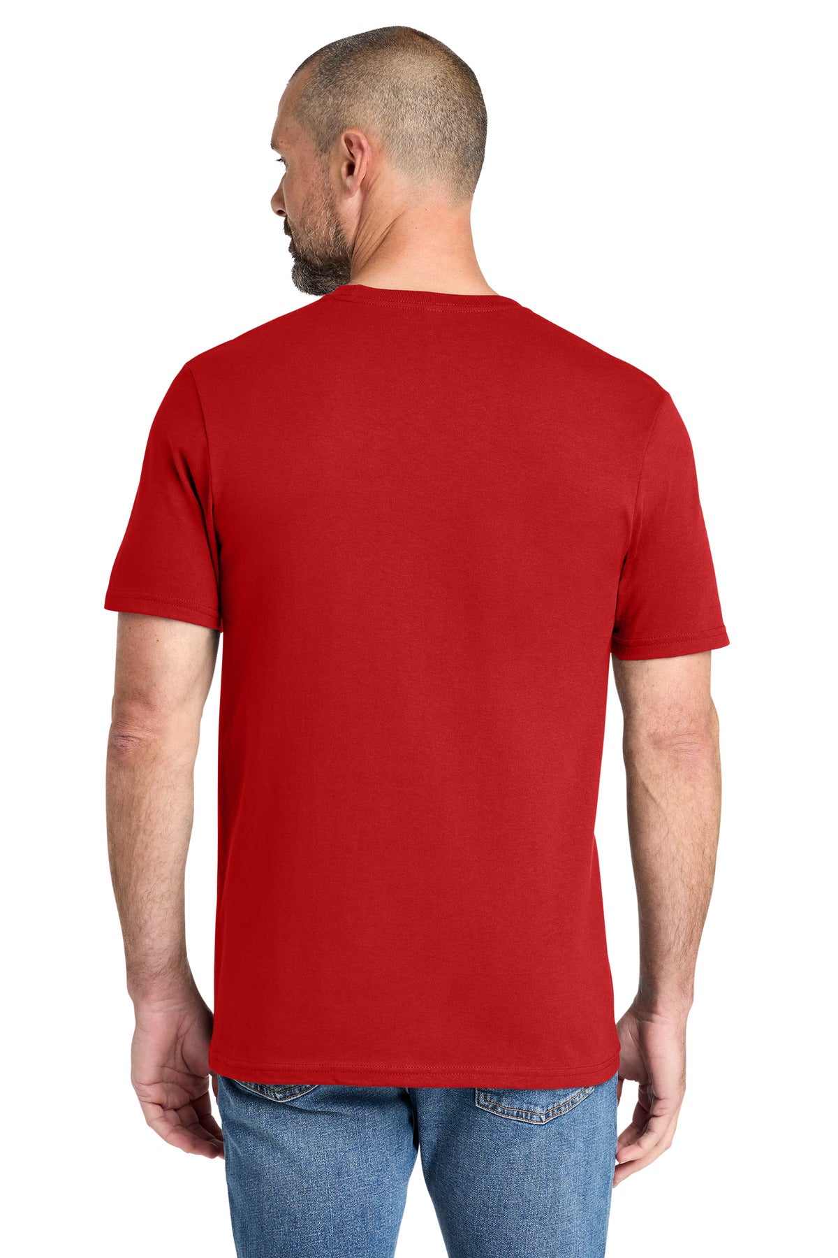 Custom Embroidered Volunteer Knitwear T-Shirts  in Flag Red