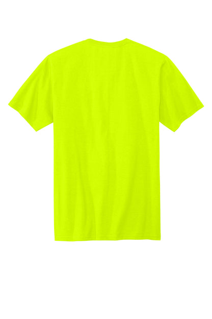 Custom Embroidered Volunteer Knitwear T-Shirts  in Safety Green