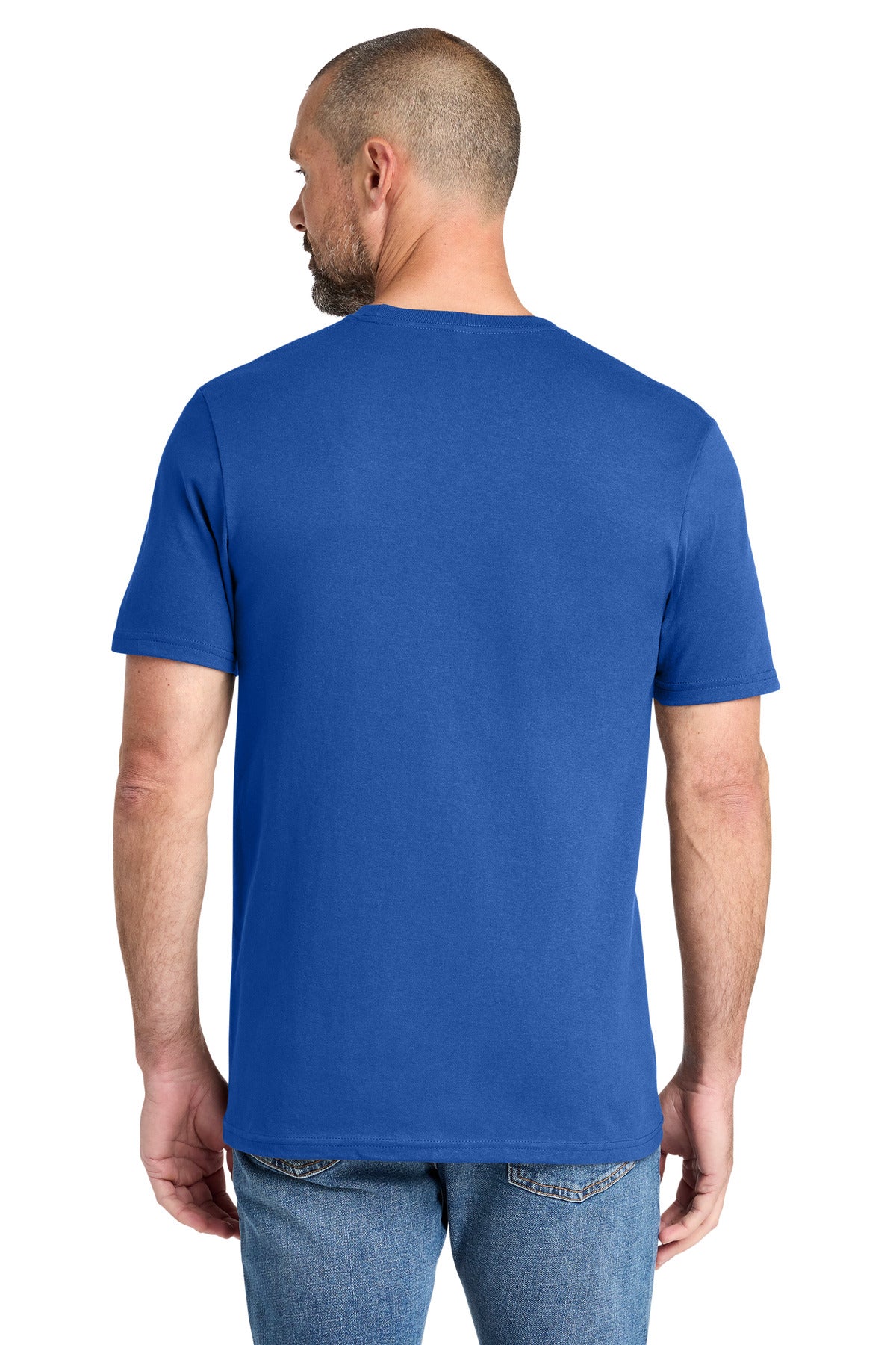Custom Embroidered Volunteer Knitwear T-Shirts  in True Royal