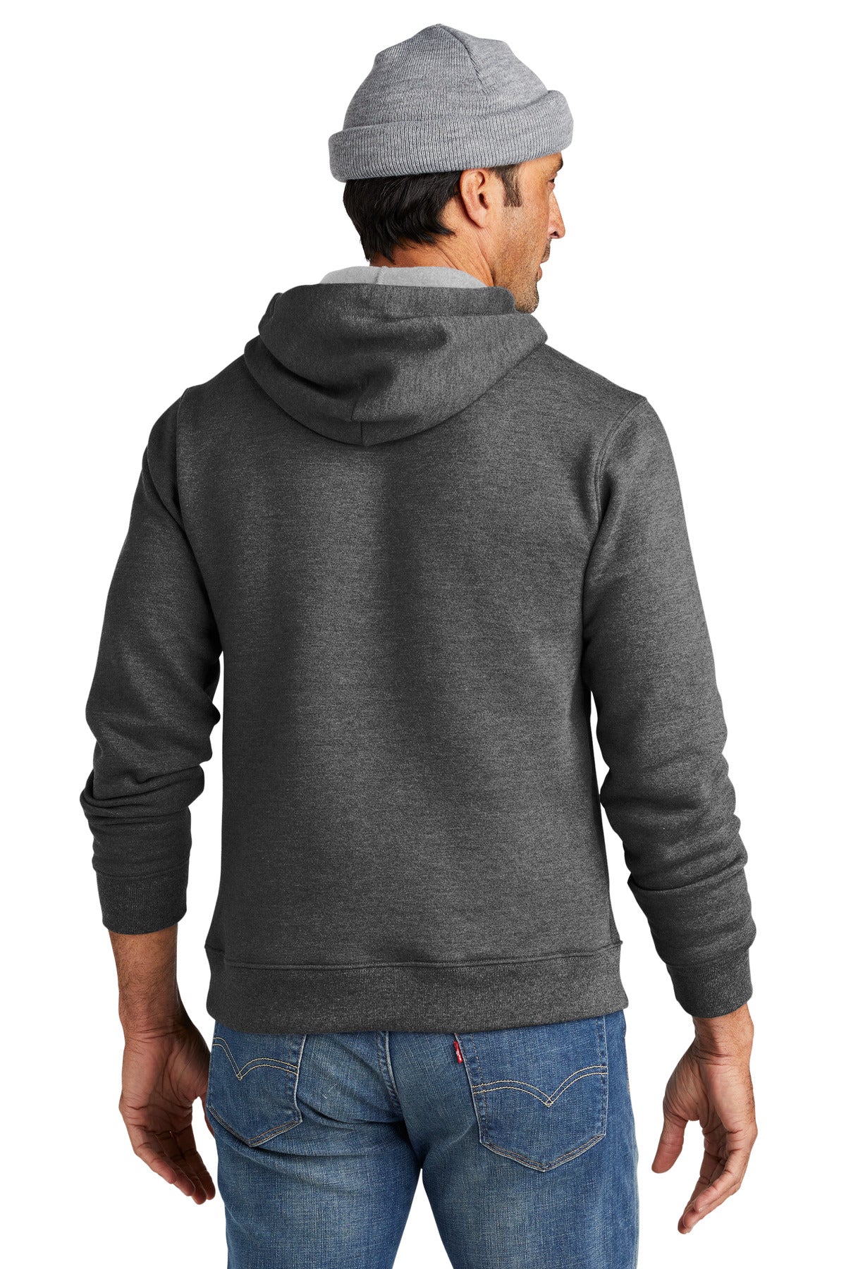Custom Embroidered Volunteer Knitwear Chore Fleece Pullover Hoodie VL130H,Charcoal Heather