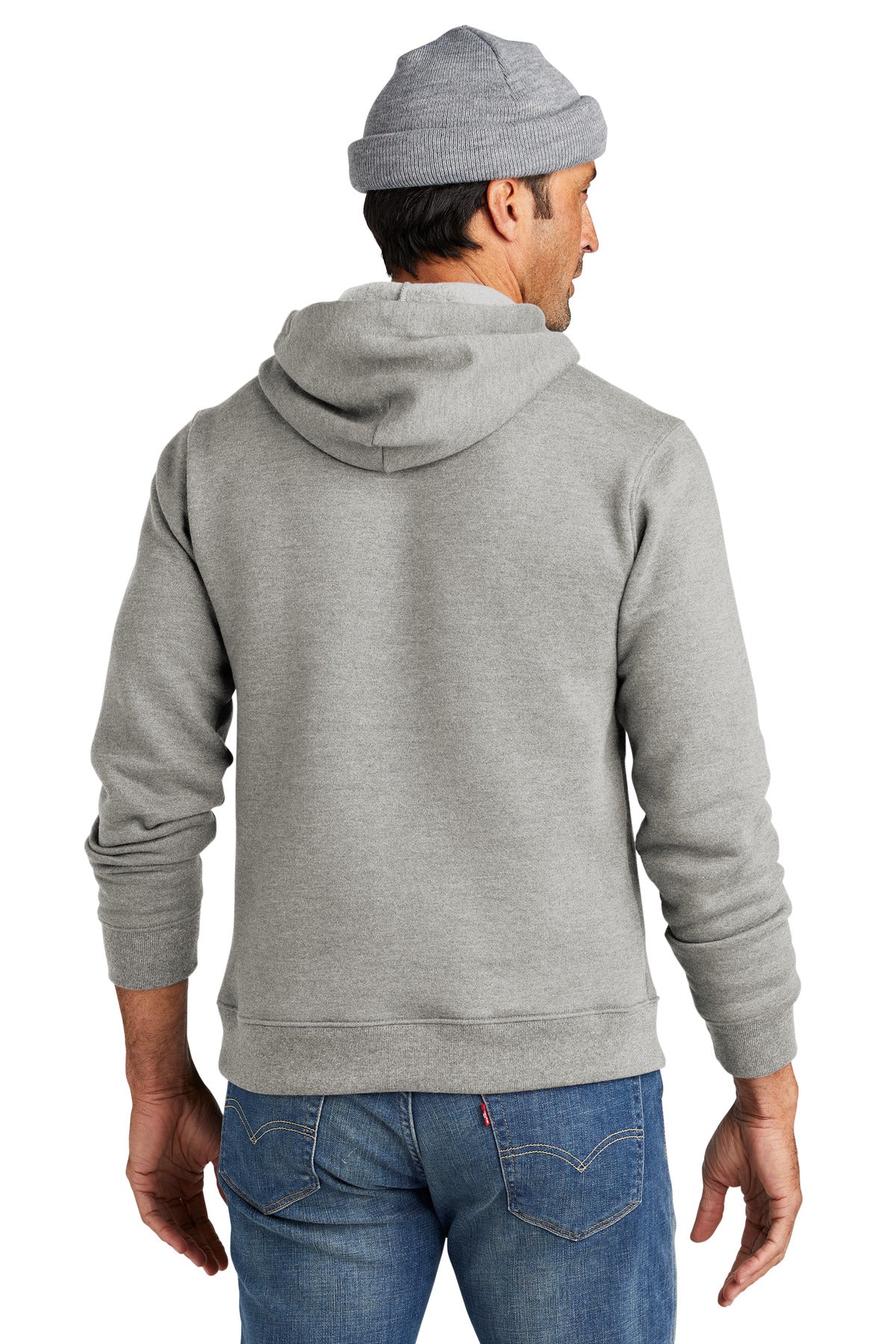 Custom Embroidered Volunteer Knitwear Chore Fleece Pullover Hoodie VL130H,Heather Grey