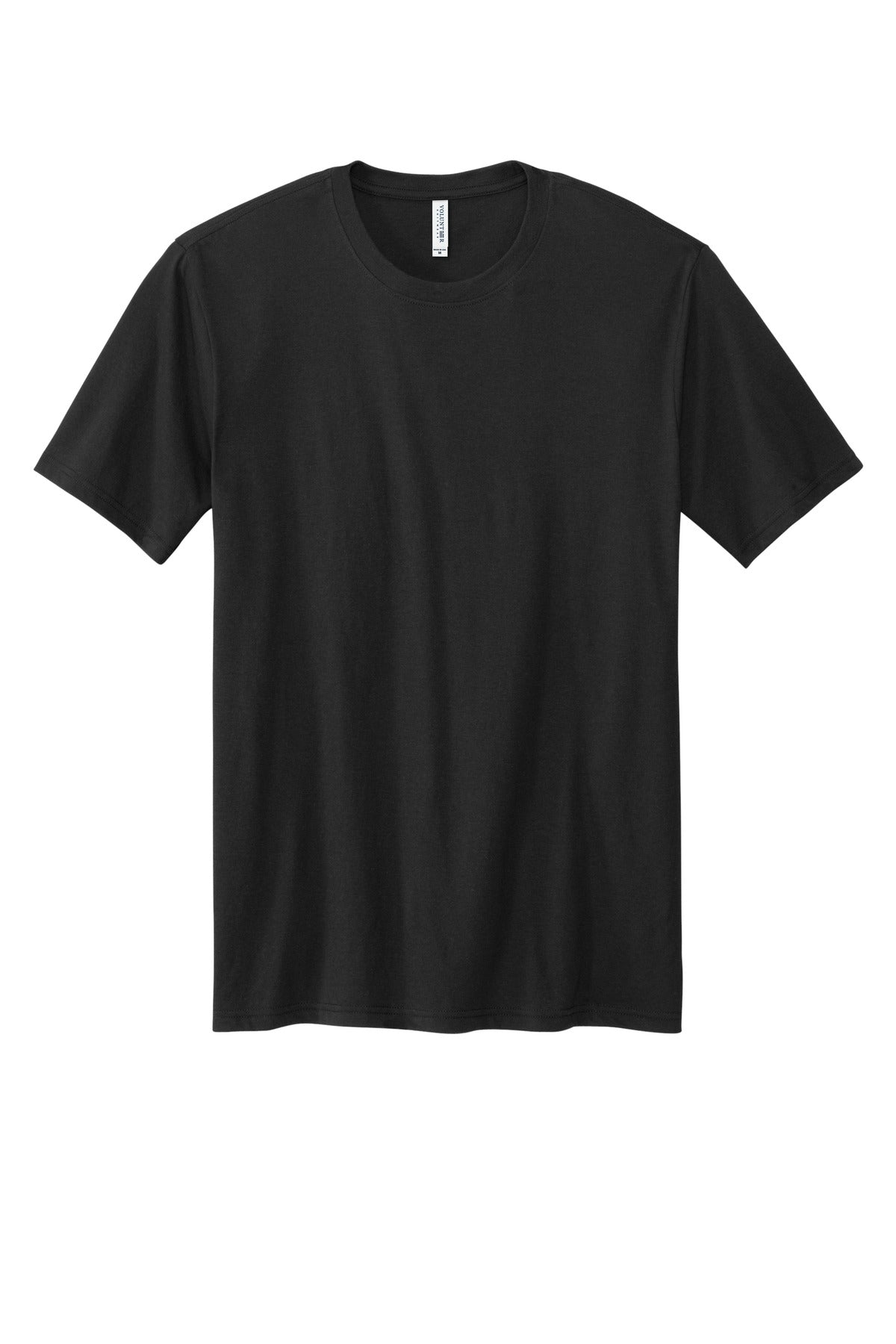Custom Embroidered Volunteer Knitwear T-Shirts  in Deep Black Solid