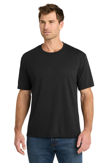 Custom Embroidered Volunteer Knitwear T-Shirts  in Deep Black Solid
