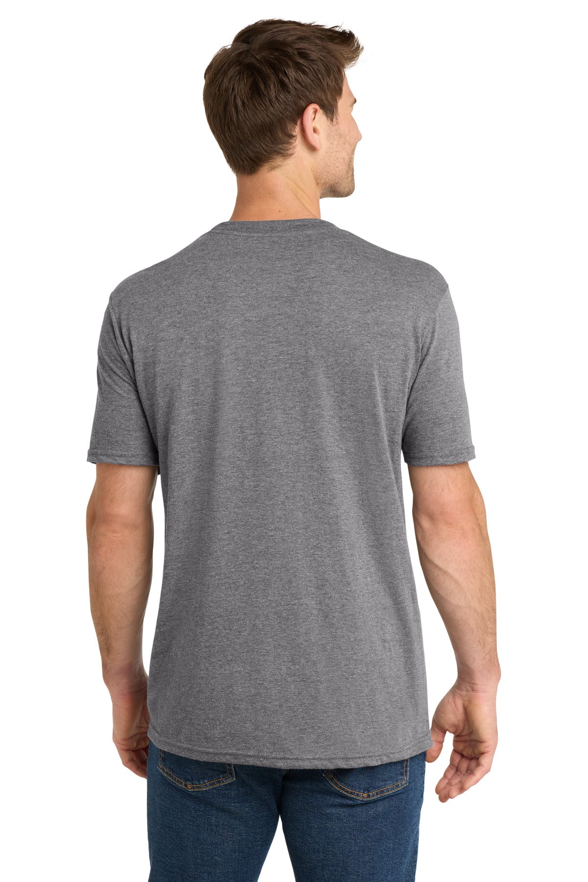 Custom Embroidered Volunteer Knitwear T-Shirts  in Grey Heather