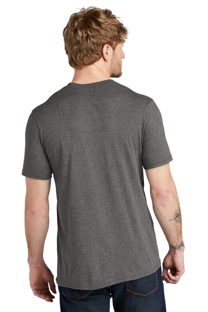 Custom Embroidered Volunteer Knitwear Tri Tee VL40,Heather Grey Steel