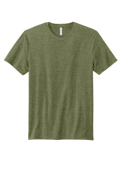Custom Embroidered Volunteer Knitwear T-Shirts  in Military Green Heather