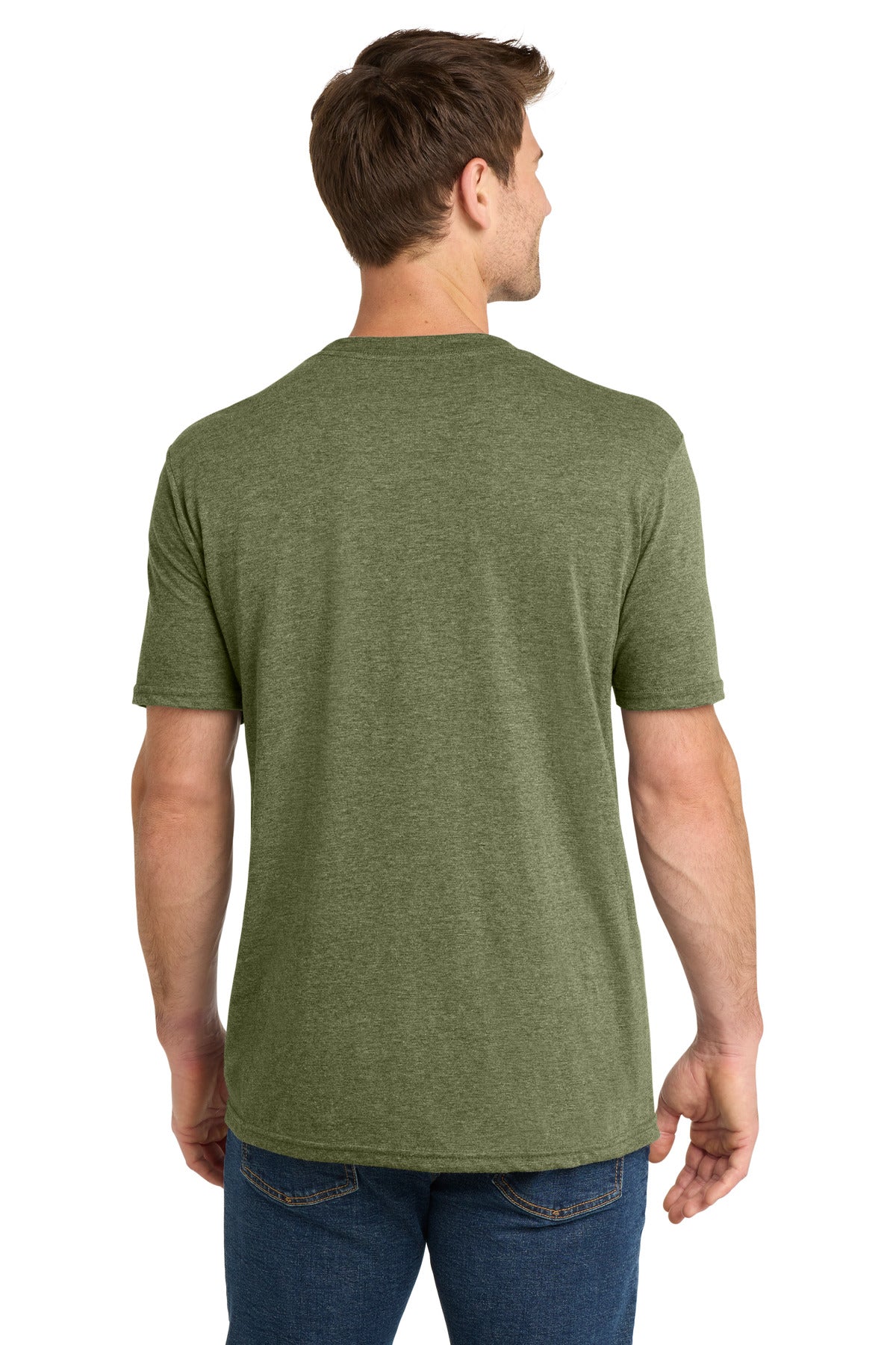 Custom Embroidered Volunteer Knitwear T-Shirts  in Military Green Heather