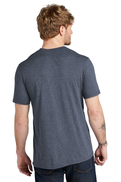 Custom Embroidered Volunteer Knitwear Tri Tee VL40,Navy Heather