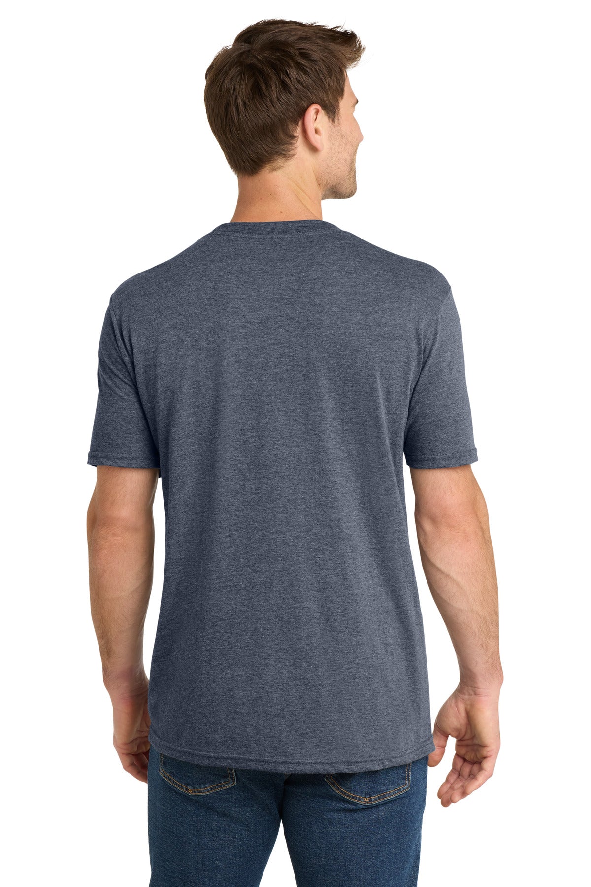 Custom Embroidered Volunteer Knitwear T-Shirts  in Navy Heather