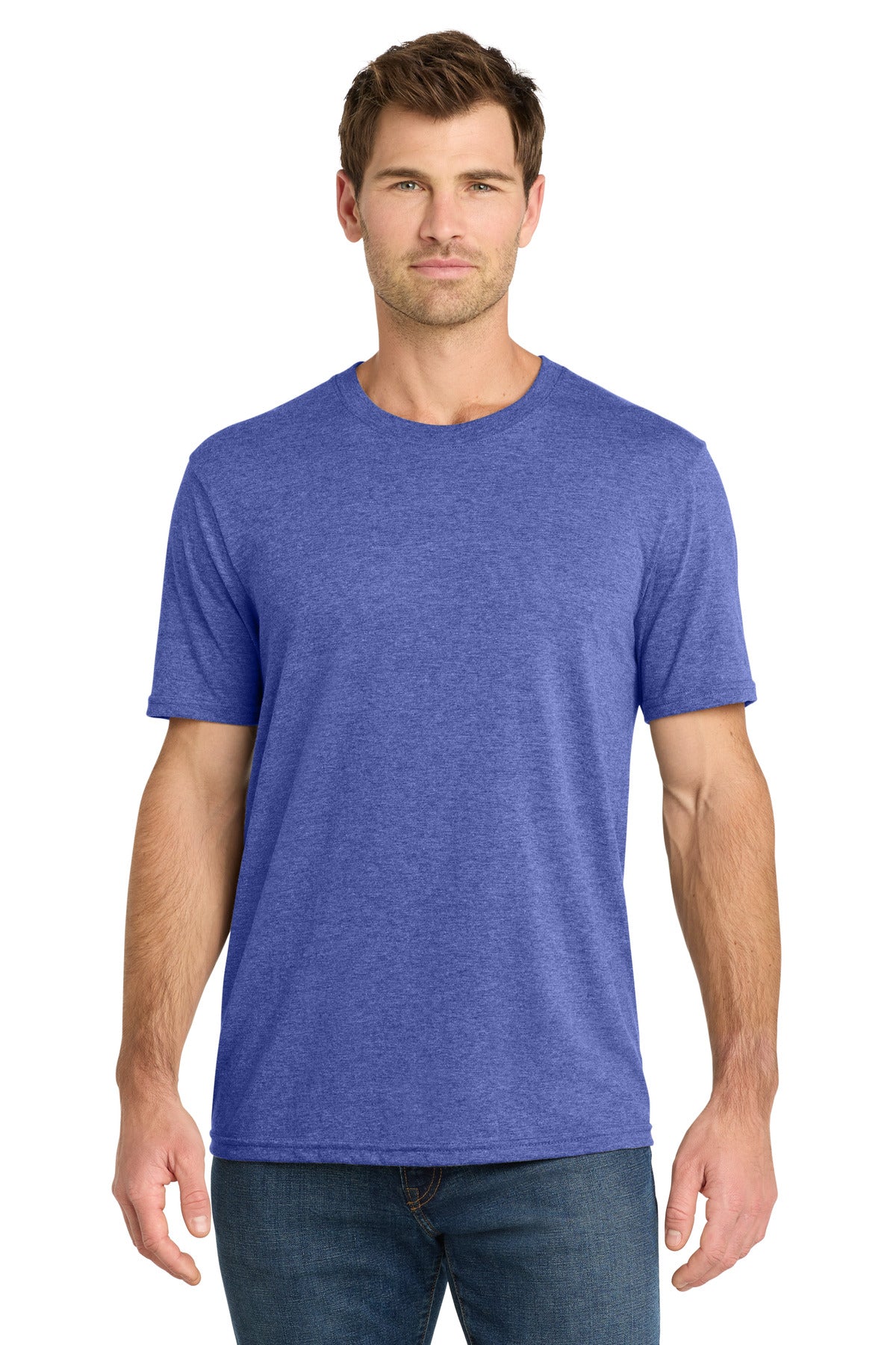 Custom Embroidered Volunteer Knitwear T-Shirts  in True Royal Heather
