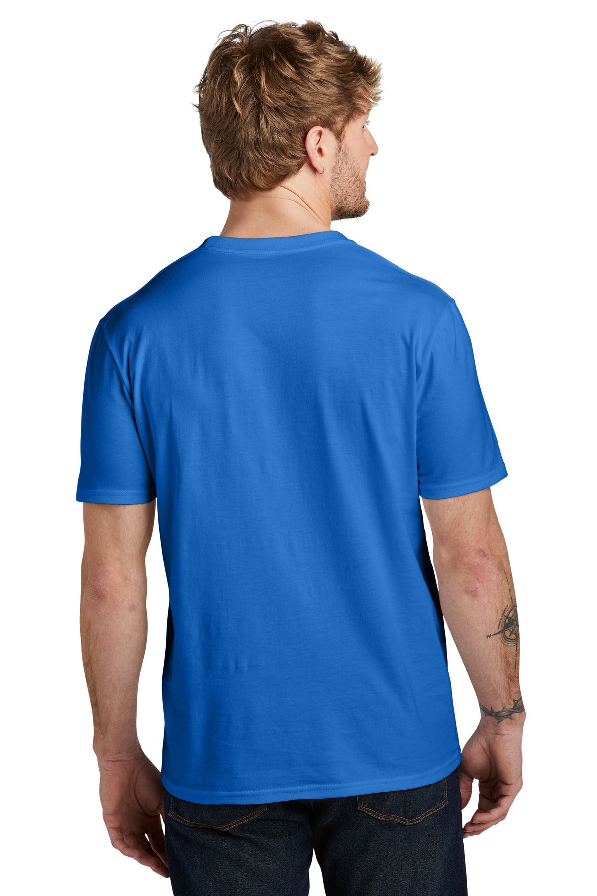 Custom Embroidered Volunteer Knitwear Daily Tee VL45,True Royal