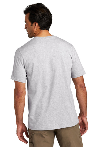 Custom Embroidered Volunteer Knitwear Chore Tee VL60,Athletic Heather