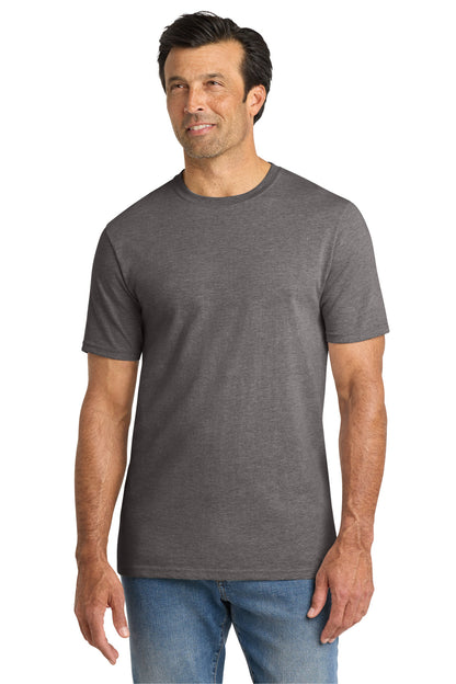Custom Embroidered Volunteer Knitwear T-Shirts  in Dark Heather Grey