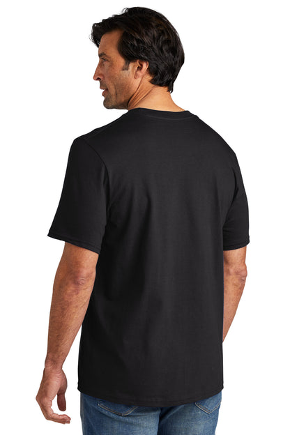 Custom Embroidered Volunteer Knitwear Chore Tee VL60,Deep Black