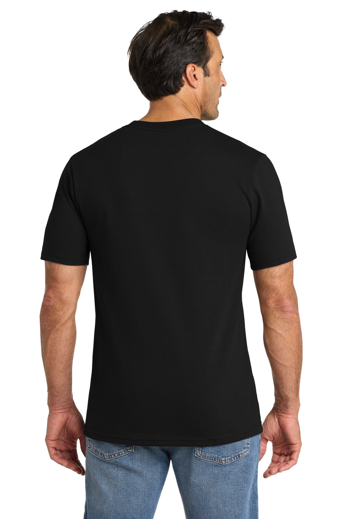 Custom Embroidered Volunteer Knitwear T-Shirts  in Deep Black