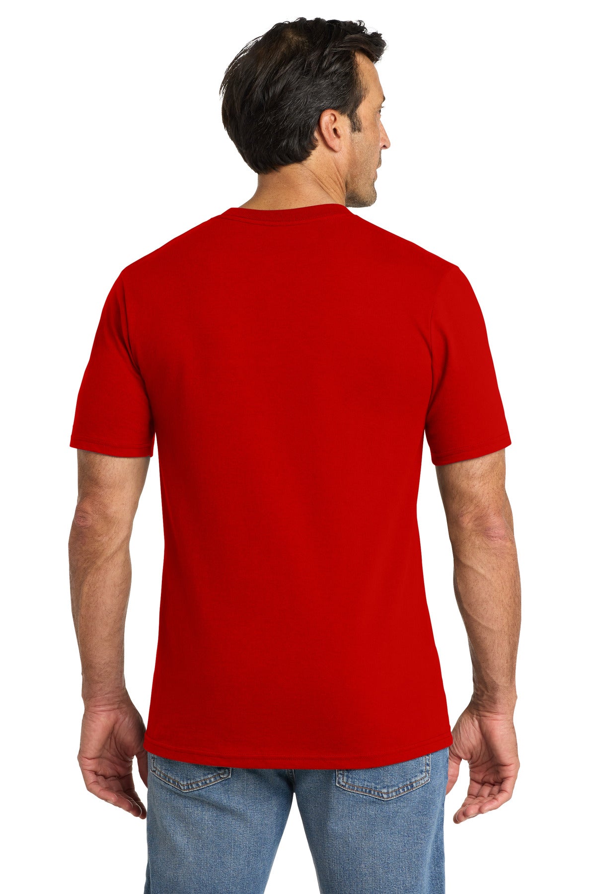 Custom Embroidered Volunteer Knitwear T-Shirts  in Flag Red