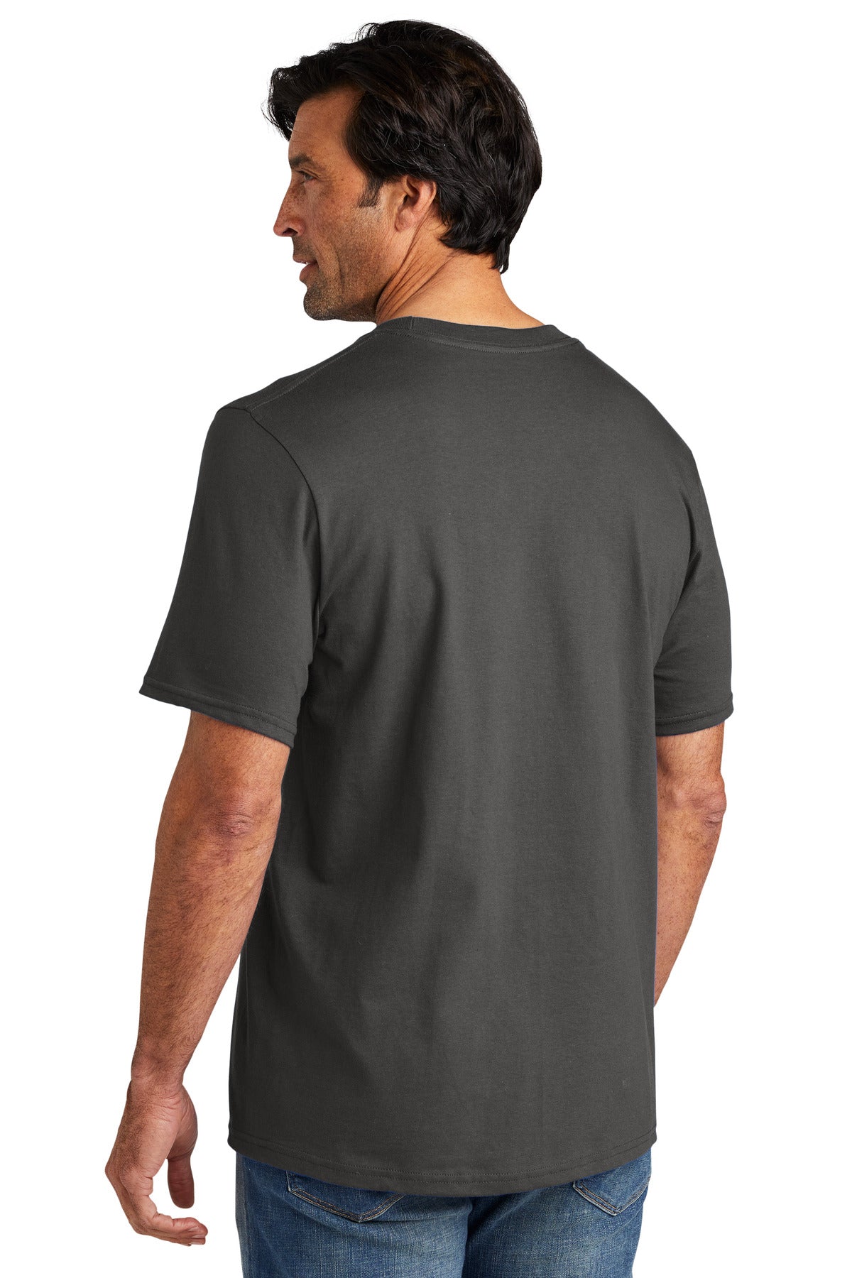 Custom Embroidered Volunteer Knitwear Chore Tee VL60,Grey Steel