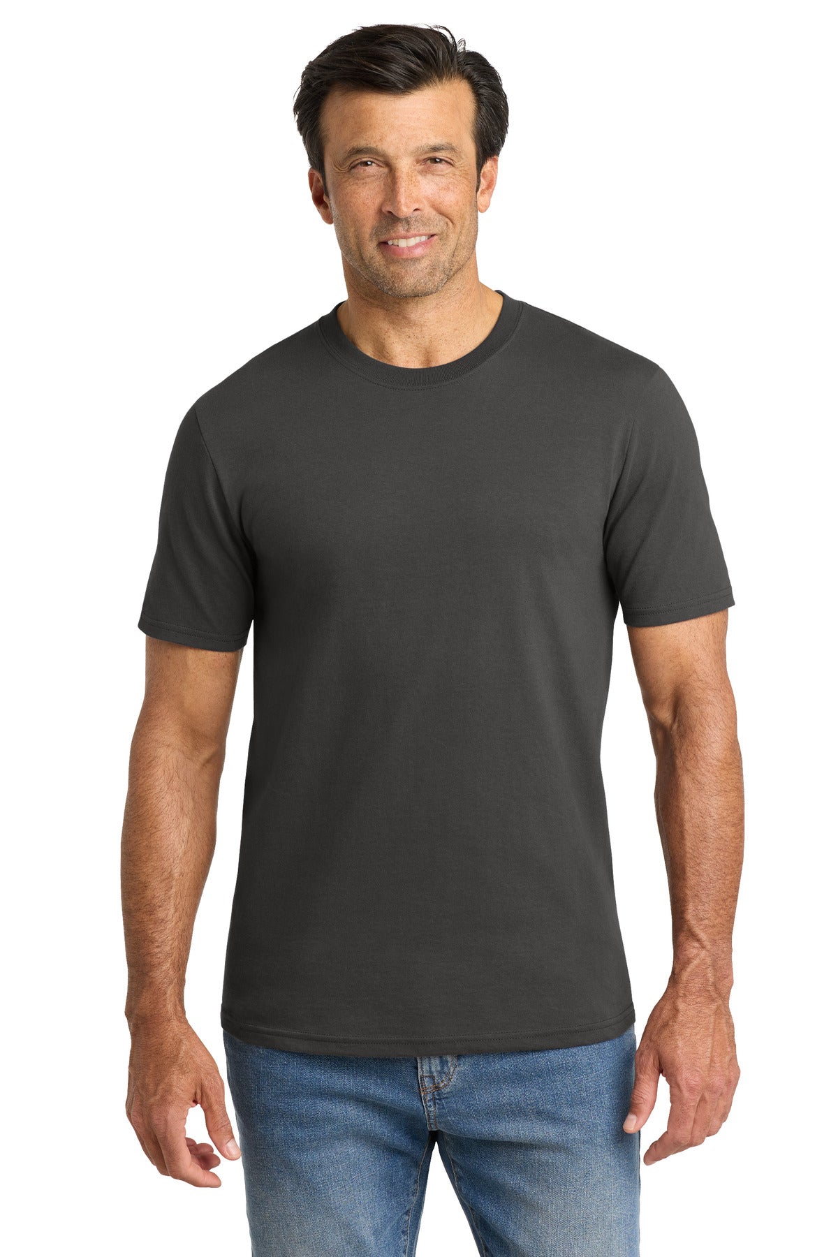 Custom Embroidered Volunteer Knitwear T-Shirts  in Grey Steel