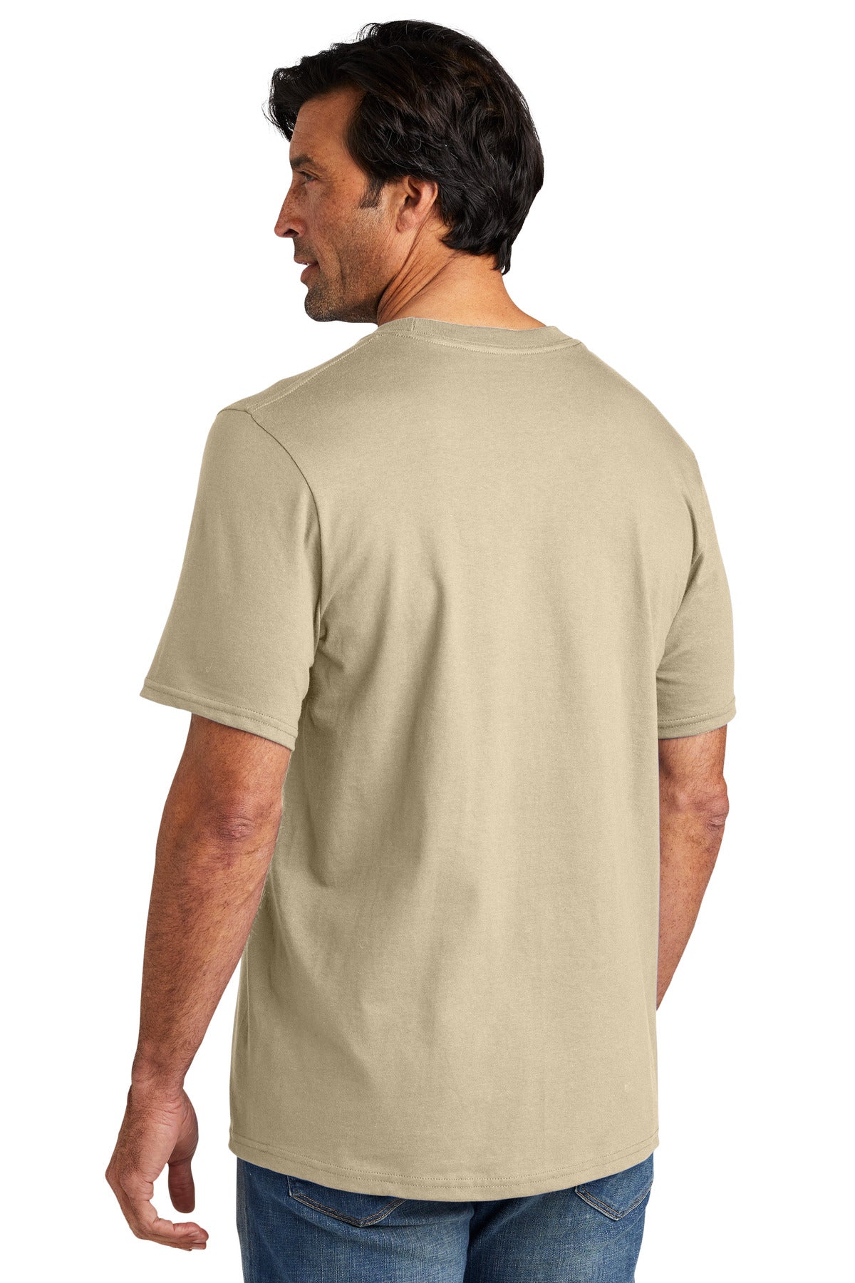 Custom Embroidered Volunteer Knitwear Chore Tee VL60,Sand Dune