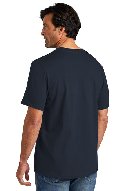 Custom Embroidered Volunteer Knitwear Chore Tee VL60,Strong Navy