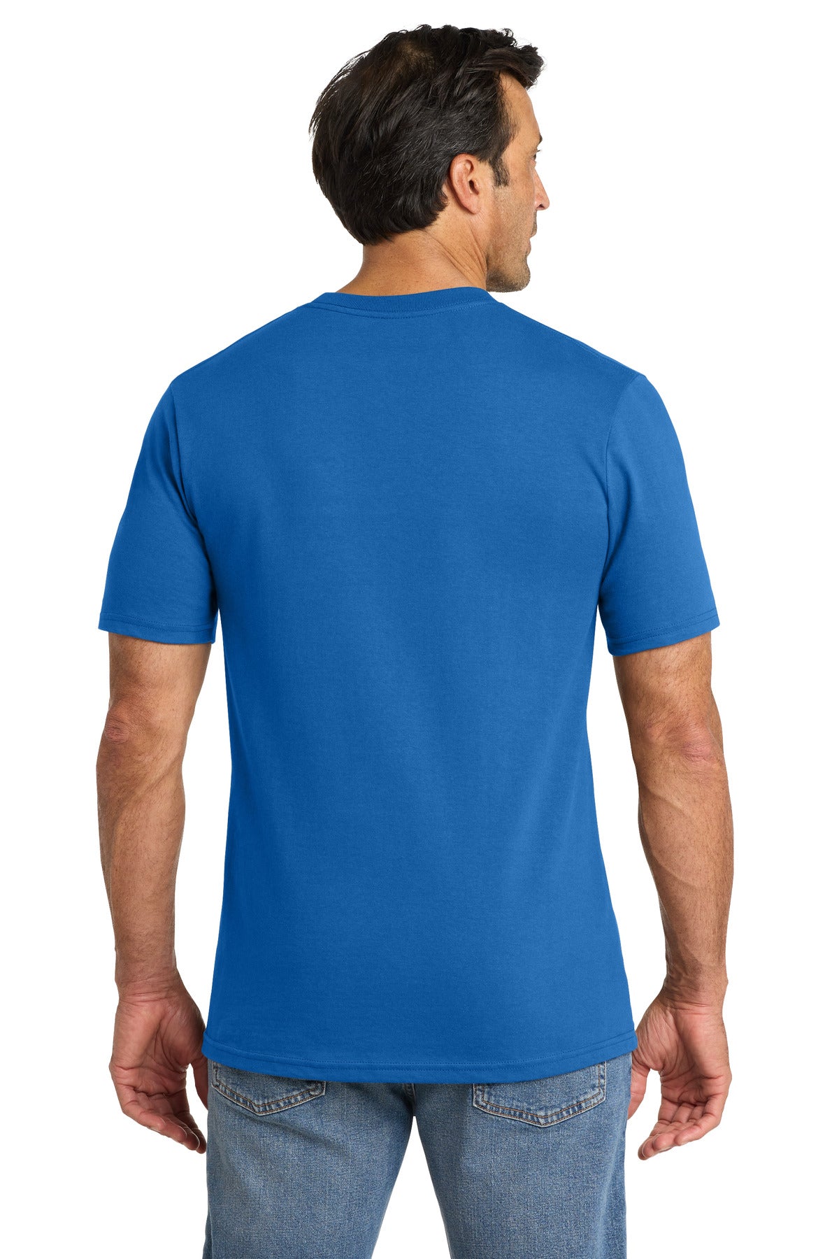 Custom Embroidered Volunteer Knitwear T-Shirts  in True Royal