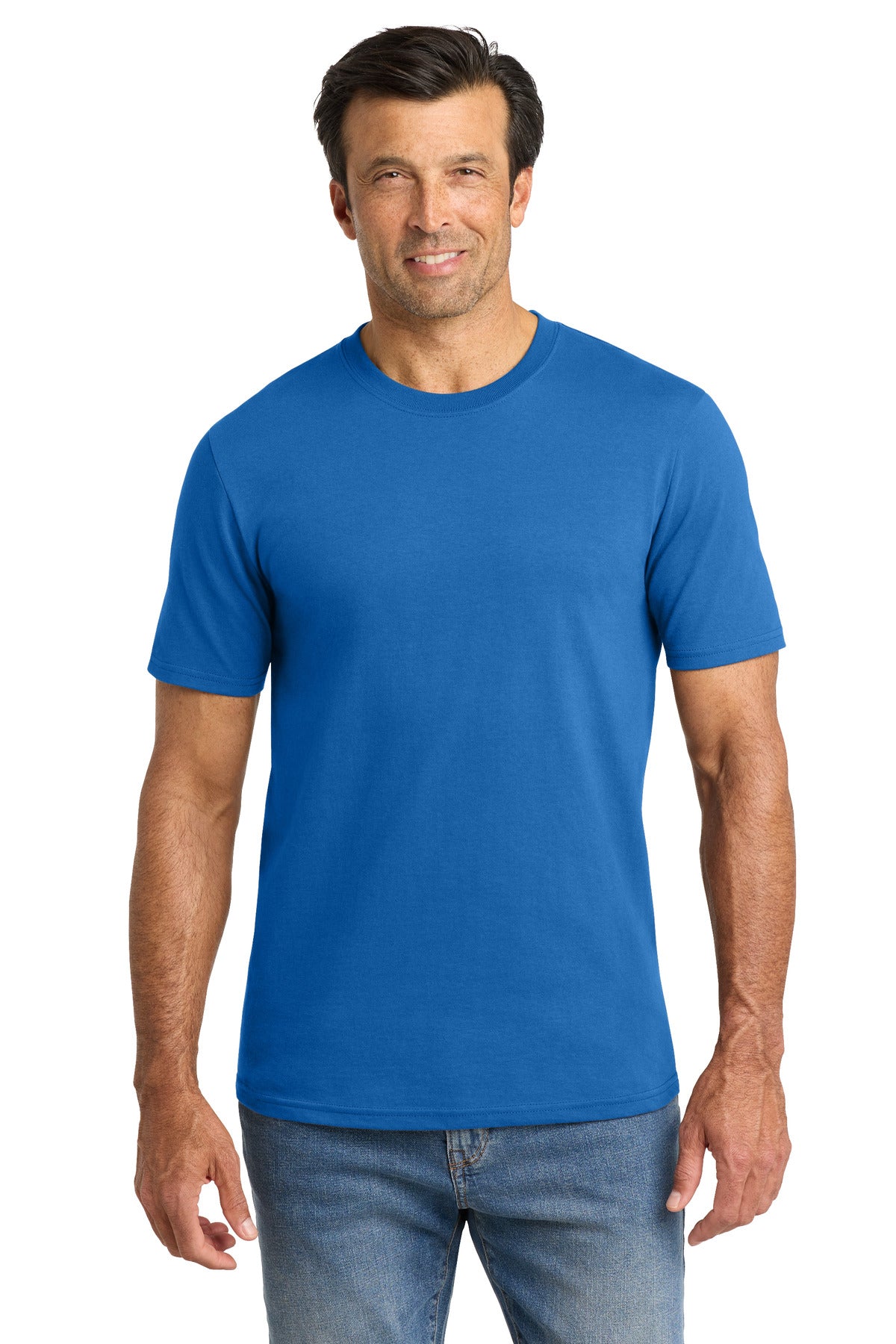 Custom Embroidered Volunteer Knitwear T-Shirts  in True Royal