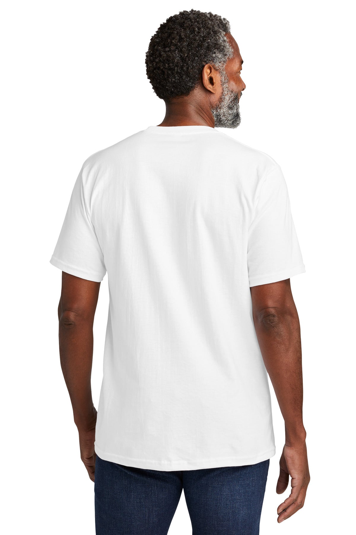 Custom Embroidered Volunteer Knitwear Chore Tee VL60,White