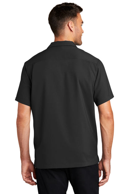 Custom Embroidered Port Authority  Short Sleeve Performance Staff Shirt W400,Black