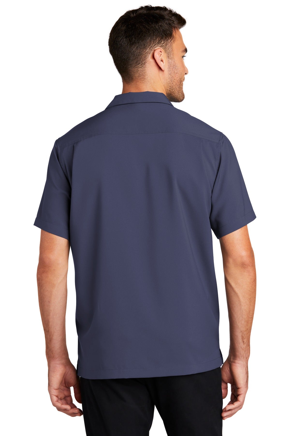 Custom Embroidered Port Authority  Short Sleeve Performance Staff Shirt W400,True Navy