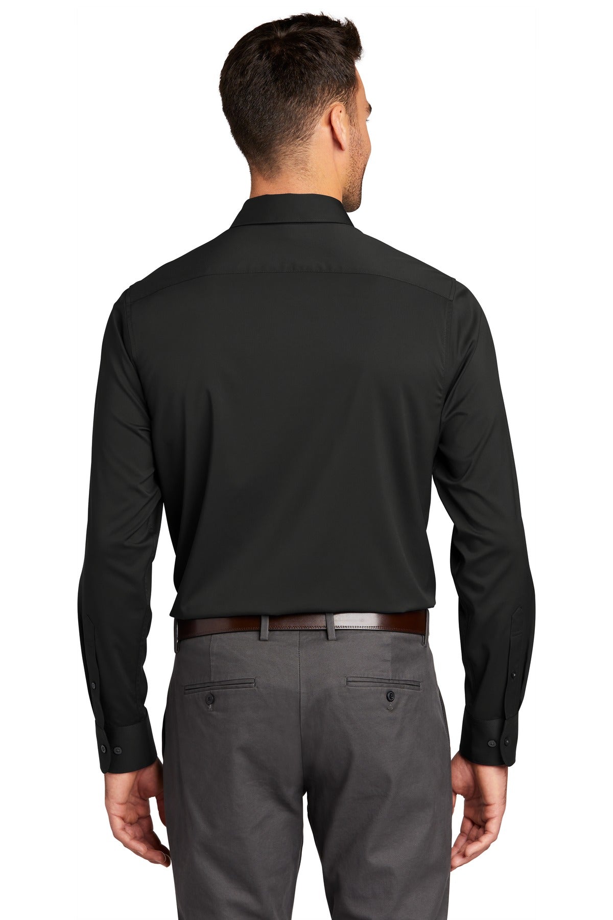 Custom Embroidered Port Authority  City Stretch Shirt W680,Black