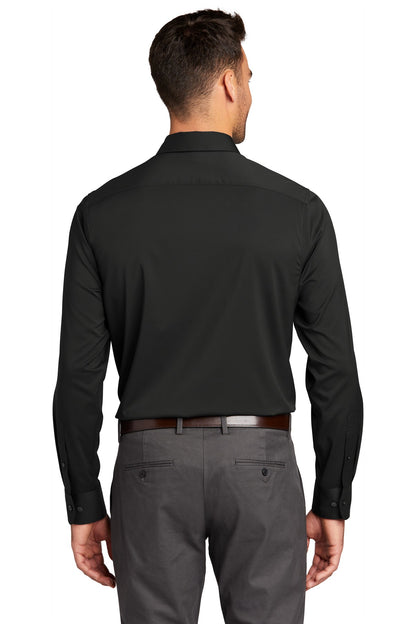 Custom Embroidered Port Authority  City Stretch Shirt W680,Black