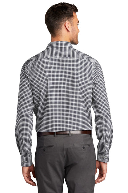 Custom Embroidered Port Authority  City Stretch Shirt W680,Graphite/ White