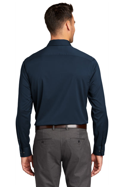 Custom Embroidered Port Authority  City Stretch Shirt W680,River Blue Navy