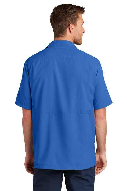 Custom Embroidered Port Authority Short Sleeve UV Daybreak Shirt W961,True Royal