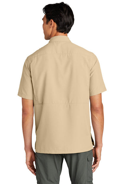 Custom Embroidered Port Authority Short Sleeve UV Daybreak Shirt W961,Oat