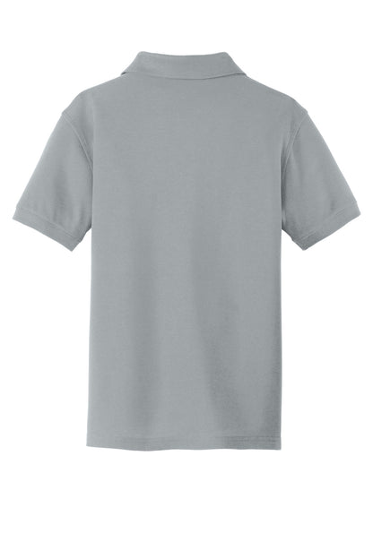 Custom Embroidered Port Authority Polos/Knits in Gusty Grey