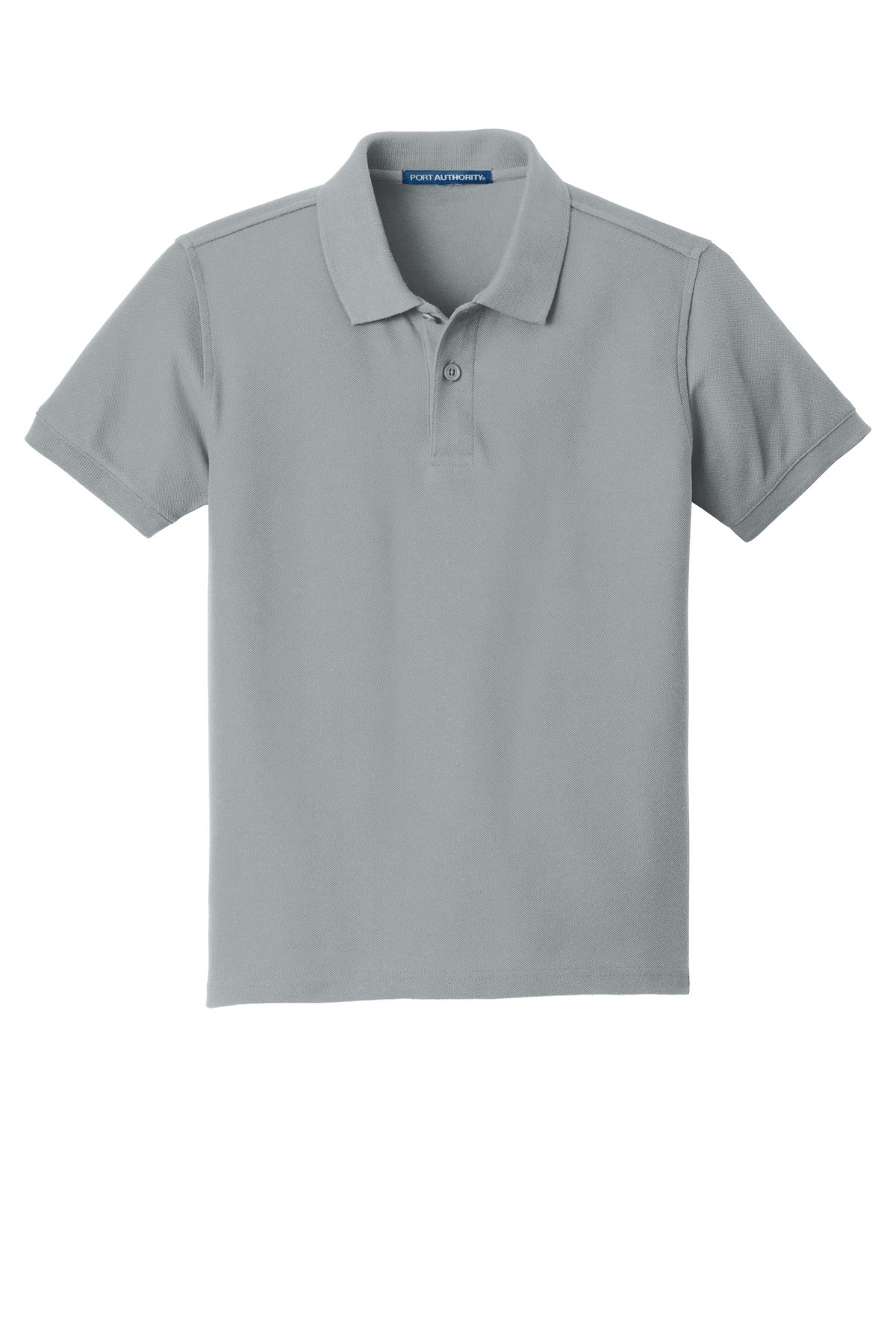 Custom Embroidered Port Authority Polos/Knits in Gusty Grey