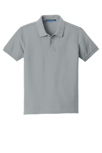 Custom Embroidered Port Authority Polos/Knits in Gusty Grey