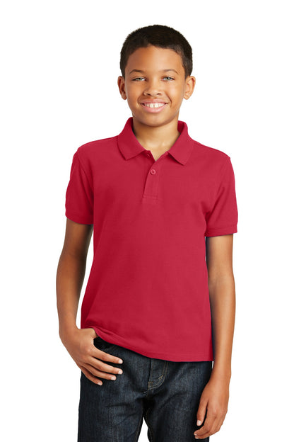 Custom Embroidered Port Authority Polos/Knits in Rich Red