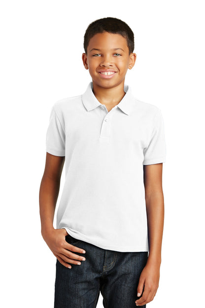 Custom Embroidered Port Authority Polos/Knits in White