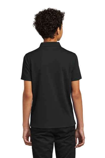 Custom Embroidered Port Authority Youth Dry Zone UV Micro-Mesh Polo Y110,Deep Black