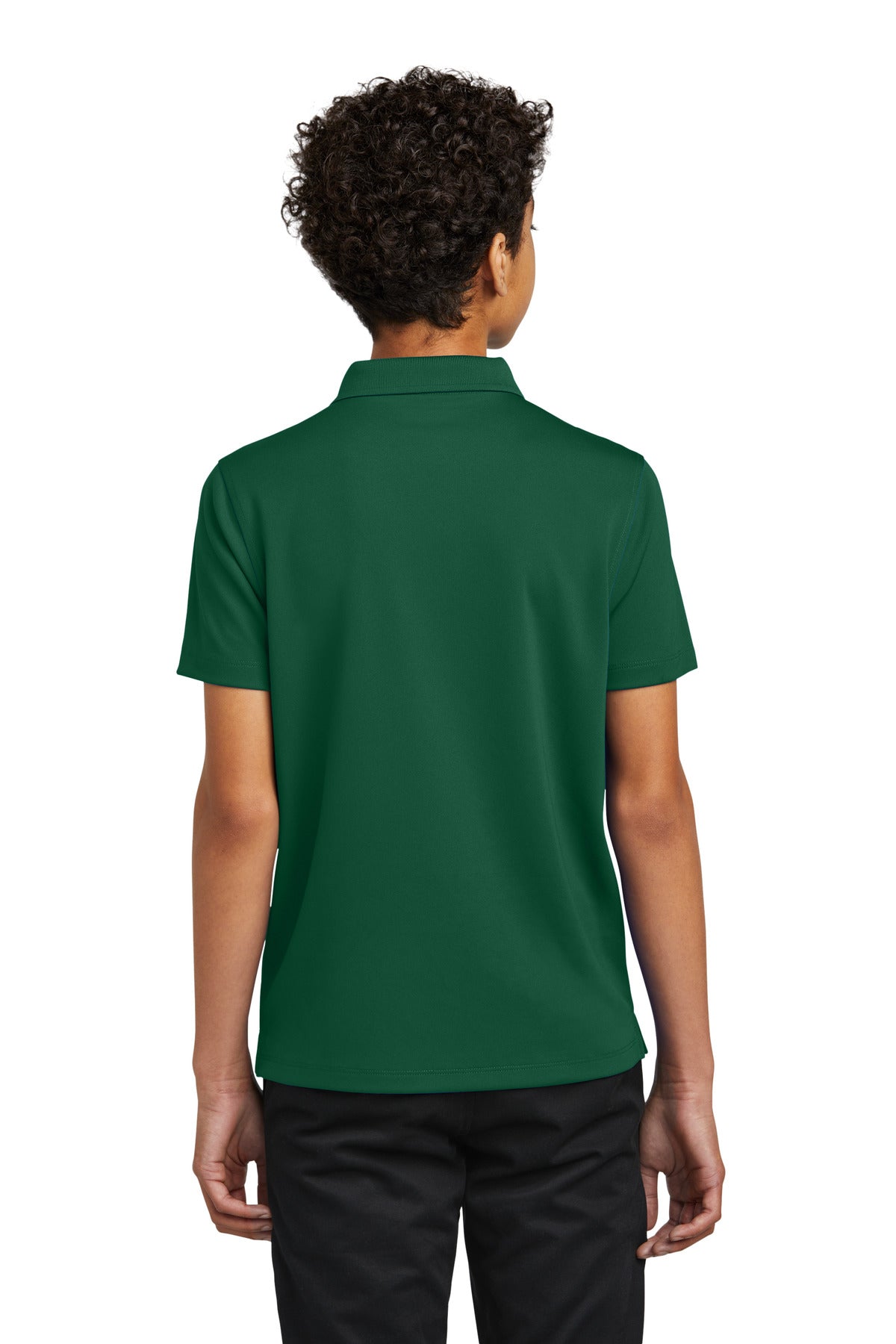 Custom Embroidered Port Authority Youth Dry Zone UV Micro-Mesh Polo Y110,Deep Forest Green